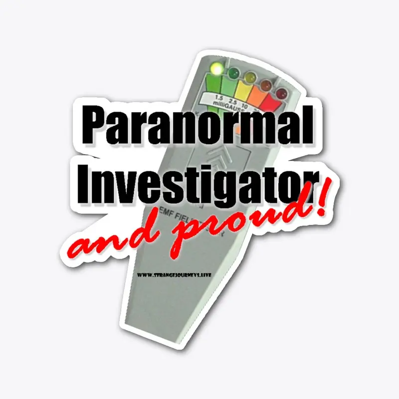 Paranormal Investigator die cut sticker