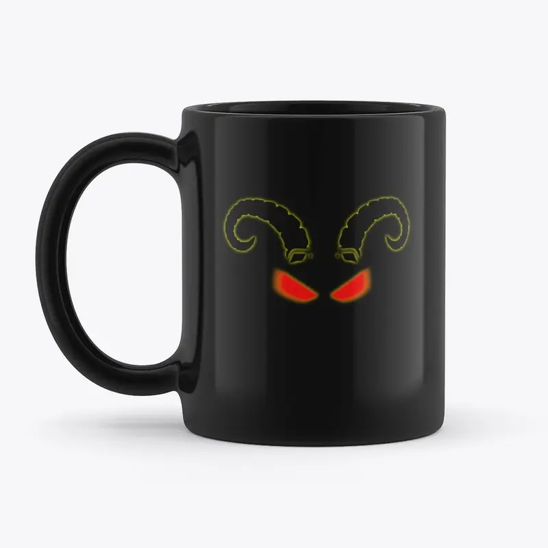 Krampus Black Coffee Mug