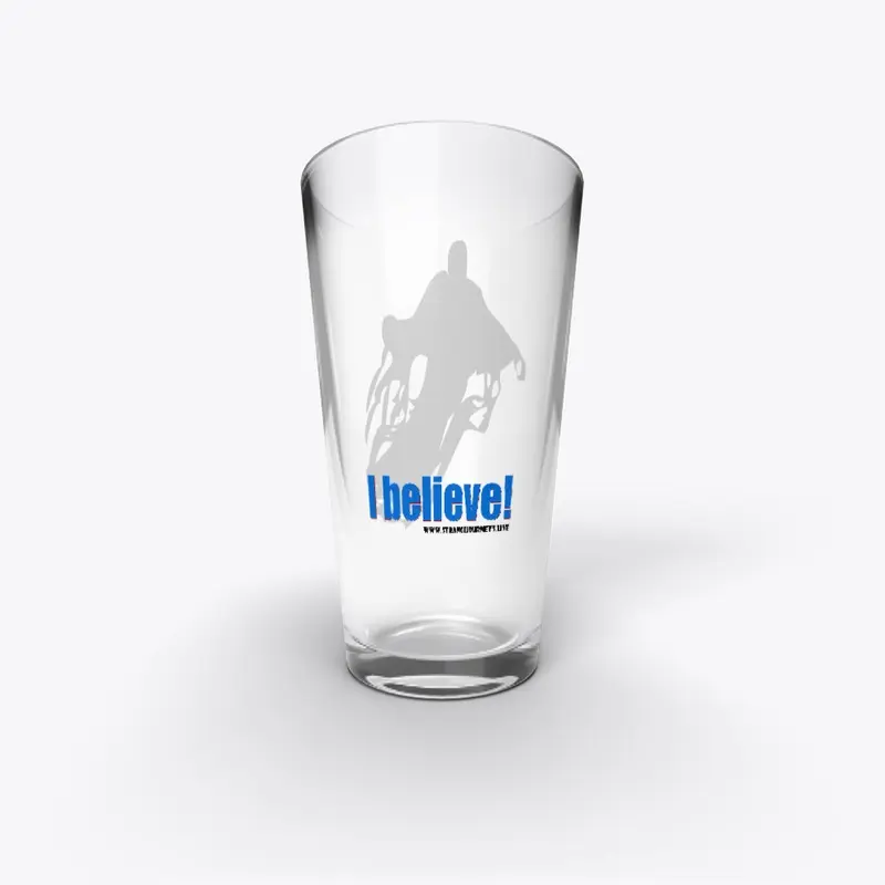 I Believe in Ghosts pint glass