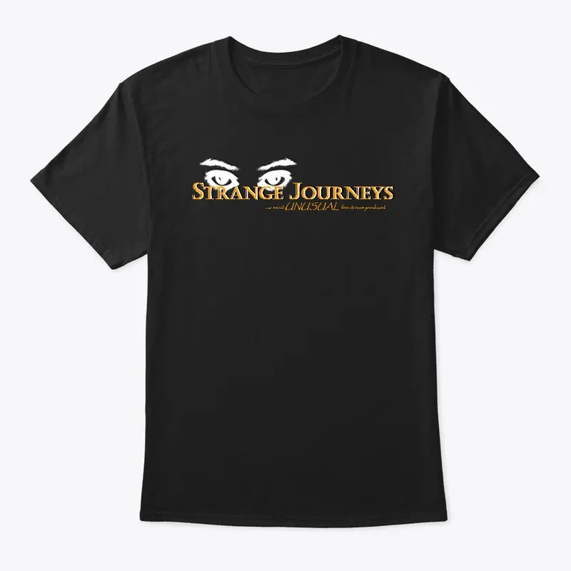 Strange Journeys logo comfort tee