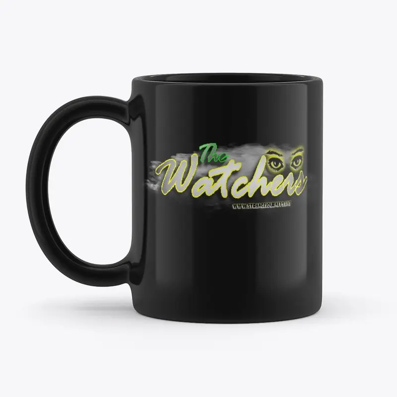 The Watchers Black Coffee Mug