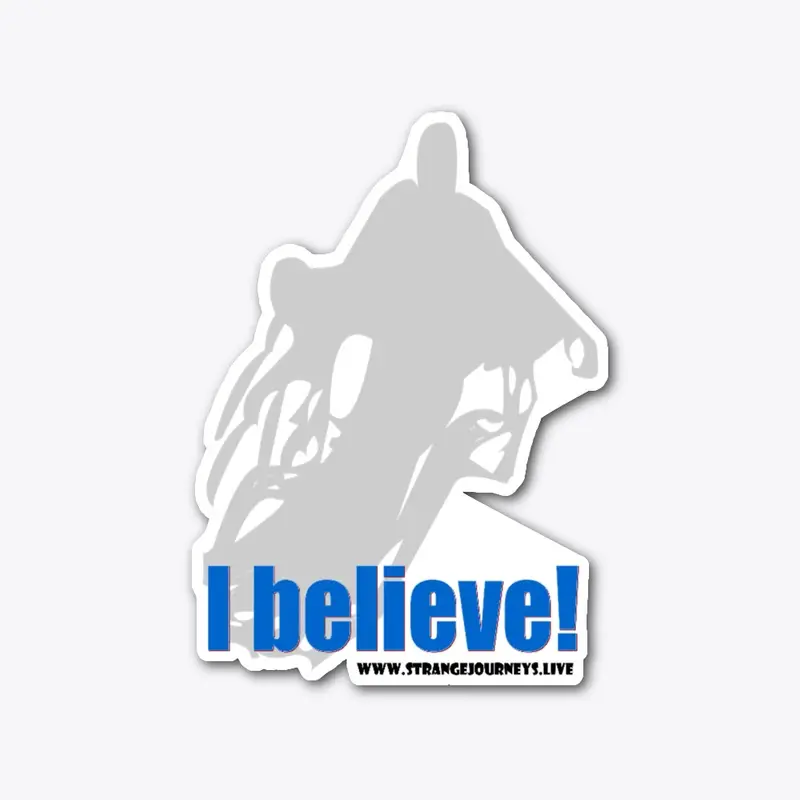 I Believe in Ghosts die cut stickers