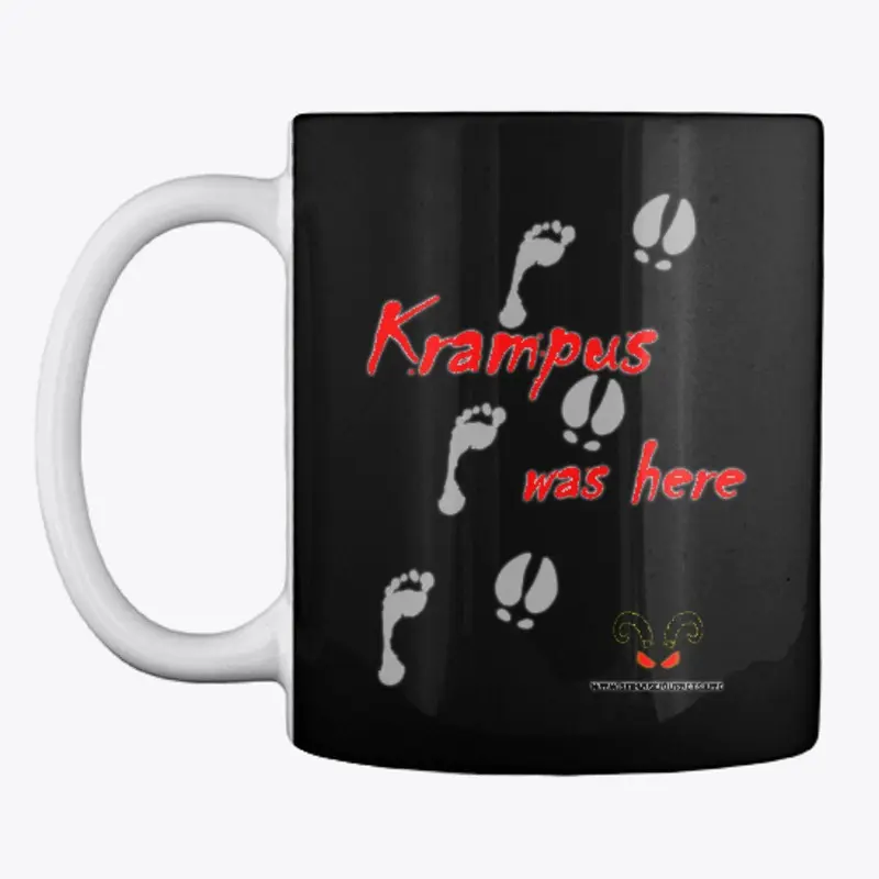 Krampus Was Here coffee mug