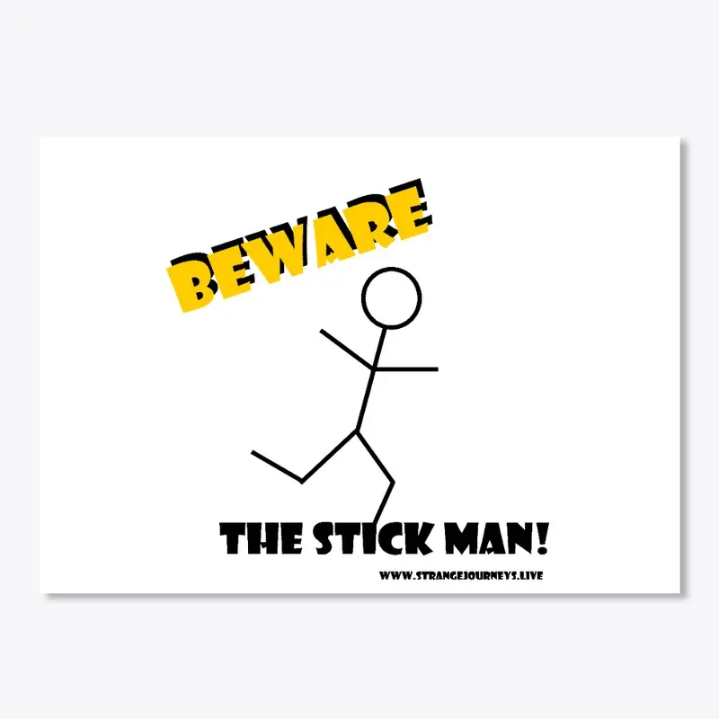 Beware the Stick Man stickers