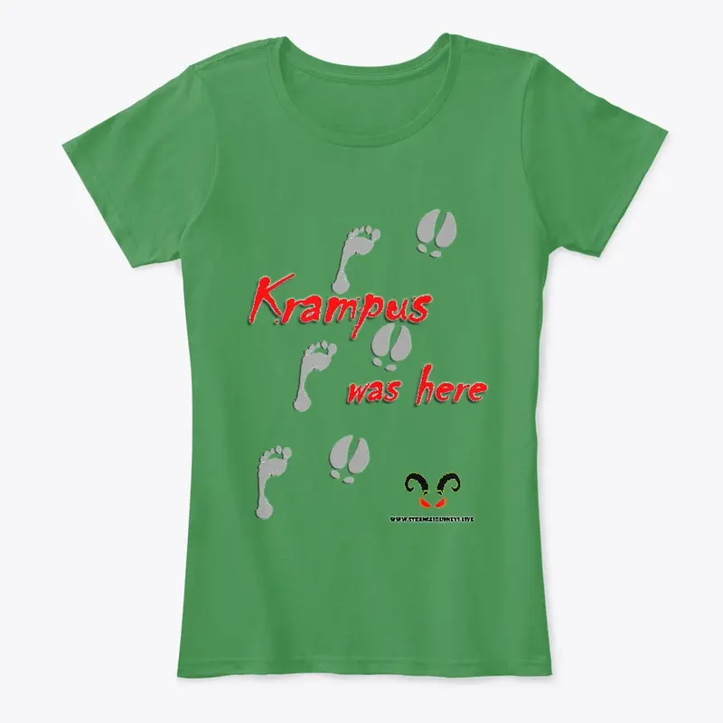 Krampus Was Here women's T